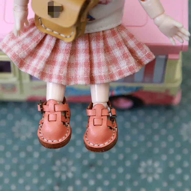 Ob11 обувь детская одежда бычья ручной работы сандалии холала P9 однотонная