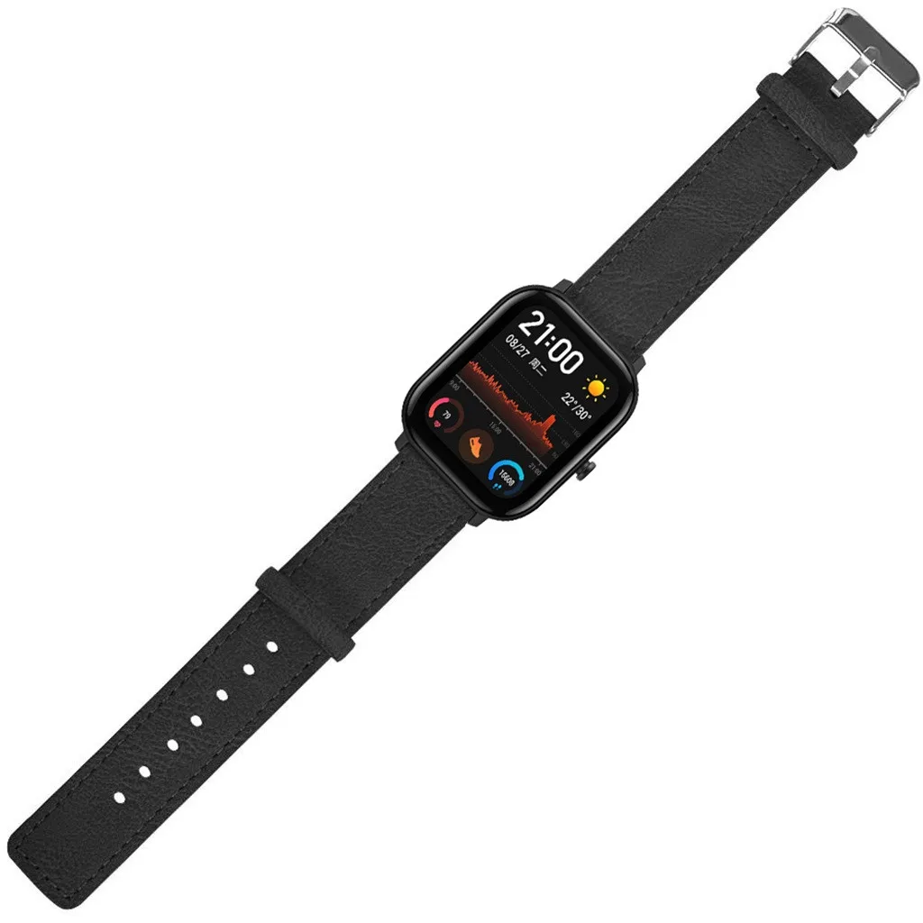 Ouhaobin ремешок для часов Huami Amazfit GTS сменный кожаный наручных аксессуары умных |