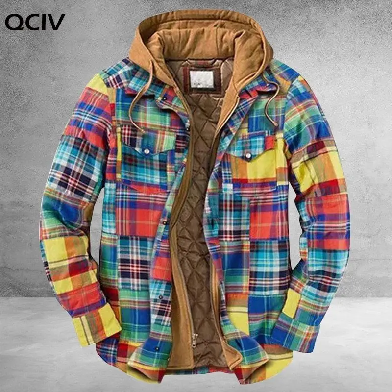 Hot Sale Men Spring Autumn Vintage Jackets Windbreaker Patchwork Loose Casual Jacket Thick Jacket Loose Large Size Zipper Coat