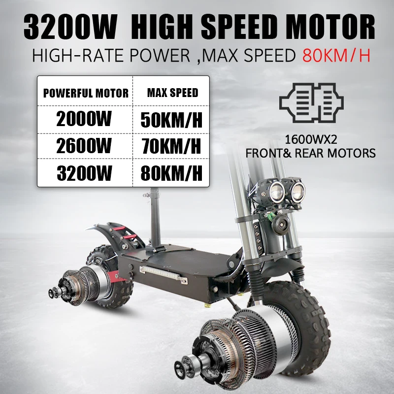 Preise 60v 3200w Elektro-scooter Erwachsene Große Rad 80km Faltbare Elektrische Roller Mit Sitz 80 KM/H Max Geschwindigkeit 11 Zoll Tubeless Reifen