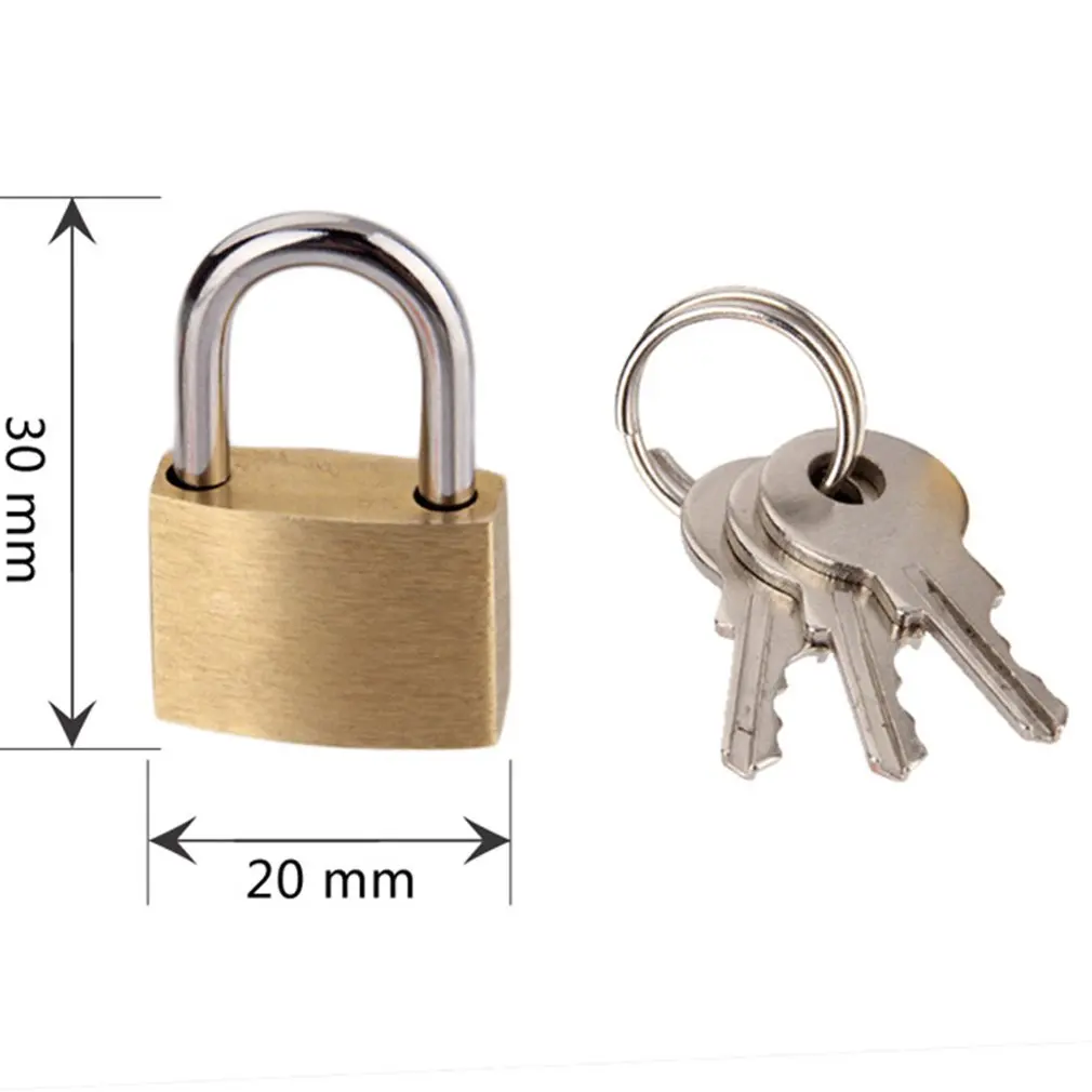 Small Size Wolf Dog Copper Padlock Head Brass Lock Locks Door Anti-Rust Core With 3 Keys | Обустройство дома