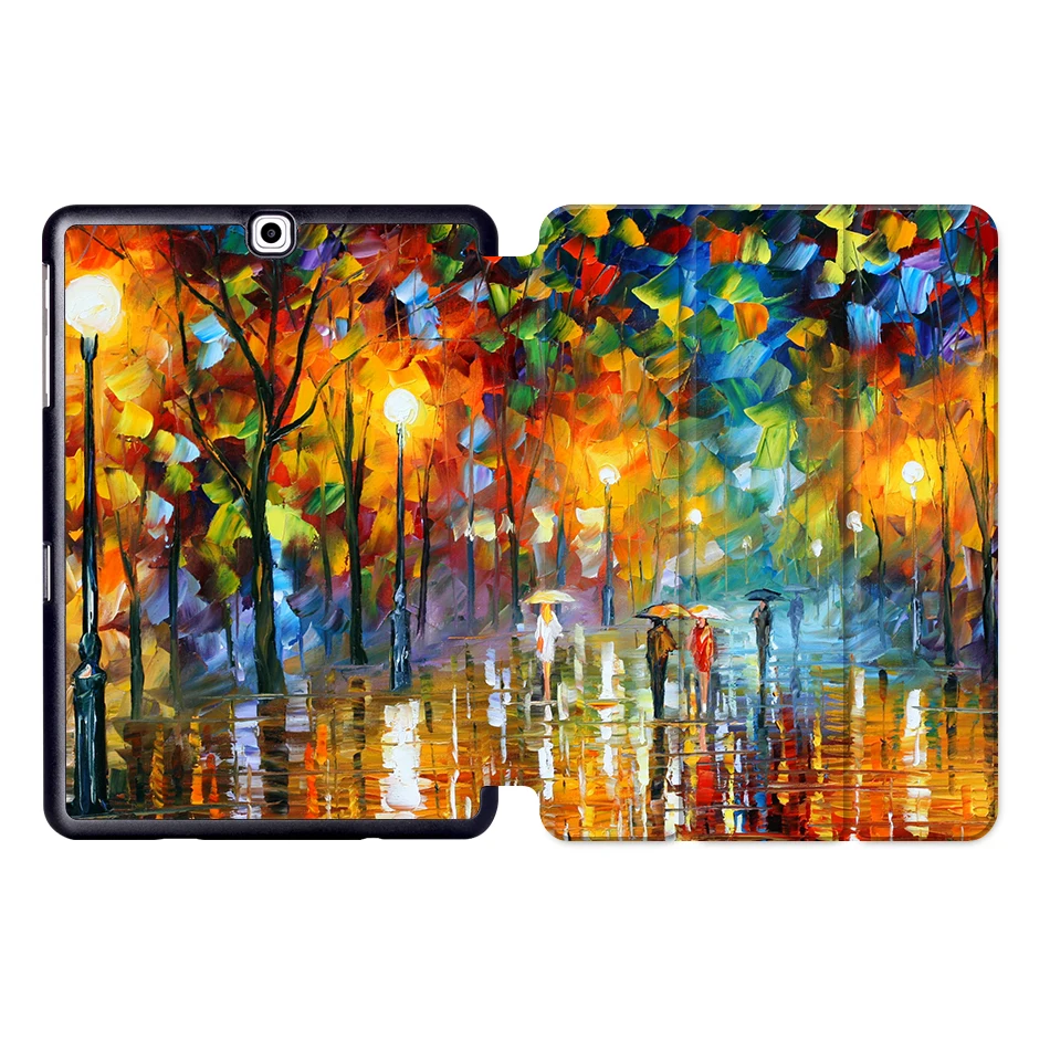 SS15 MTT чехол для планшета с масляным рисунком для samsung Galaxy S2 9,7 ''SM-T810 T813 T815 T819 складной магнитный защитный чехол из искусственной кожи с подставкой - Цвет: SS15