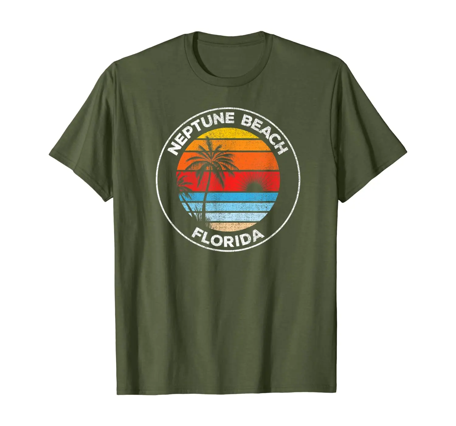

Vintage Neptune Beach Florida Souvenir Beach T-Shirt