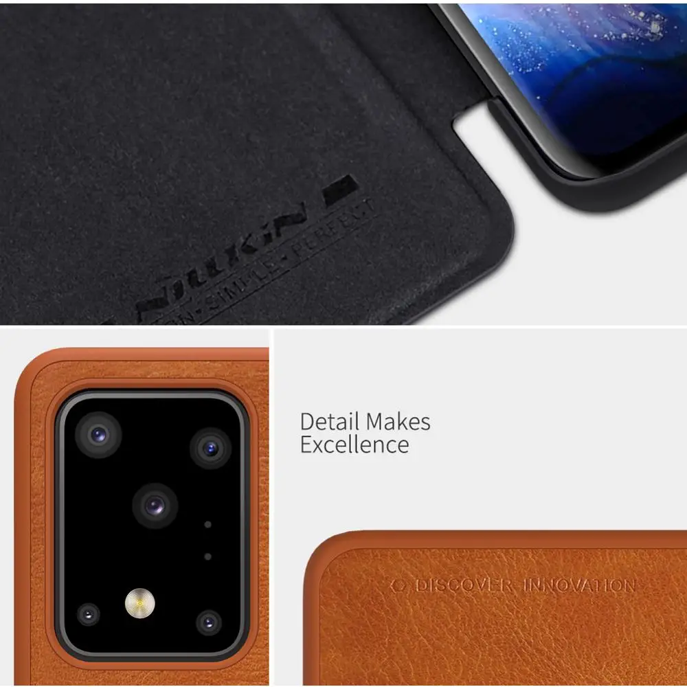 Чехол-книжка NILLKIN для Samsung galaxy s20 plus ультратонкий деловой чехол из искусственной