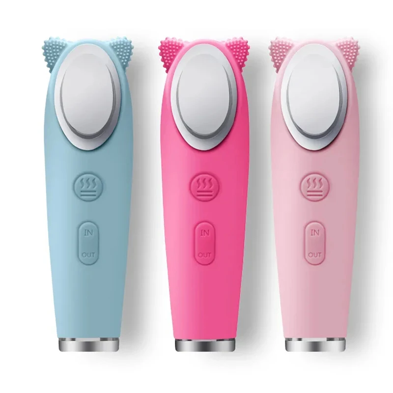 

Электрический инструмент для чистки лица силиконовые очищающее средство для лица Красота горячий компресс ионного экспорта импорт глубок...