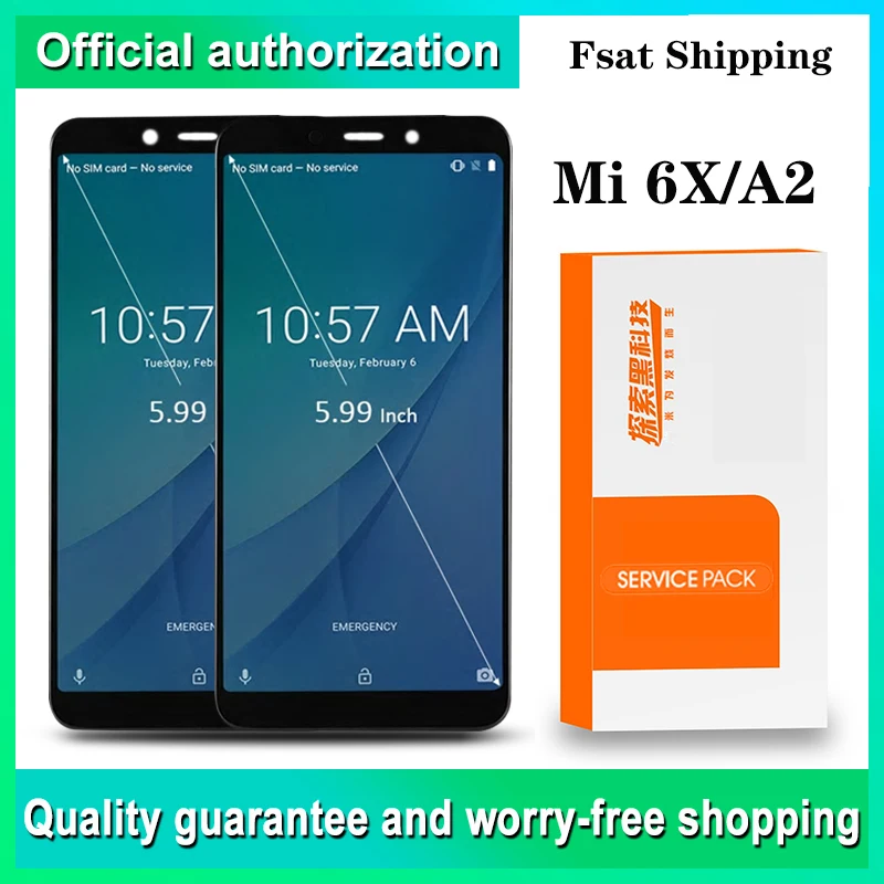 5 99 ''оригинальный для Xiaomi Mi 6X ЖК-экран сенсорный дигитайзер сборка ЖК-дисплей