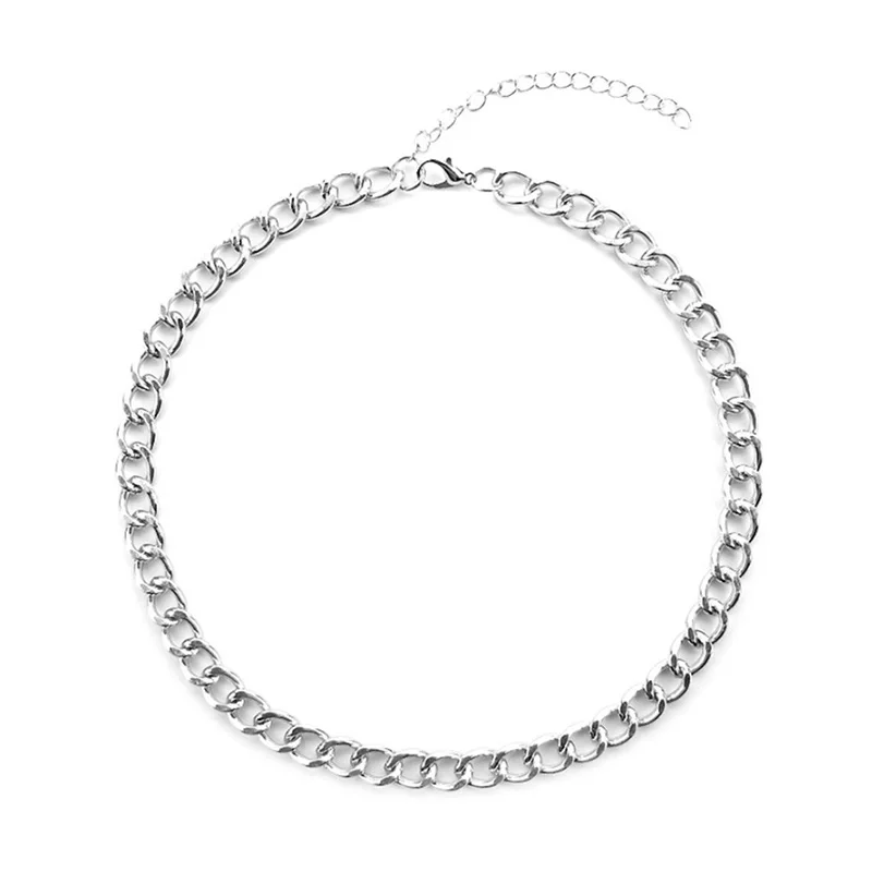 Панк витая Цепочка ожерелье модная цепочка колье для женщин вечерние ювелирные