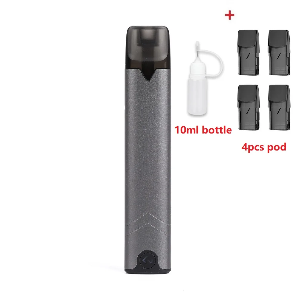 4 pods 1bottle gray Комплект Hcigar Akso OS Pod 420 мАч встроенный аккумулятор с системой блокировки пряжки и 1,4 мл многоразовый стручок Vape - Цвет: 4 pods 1bottle gray