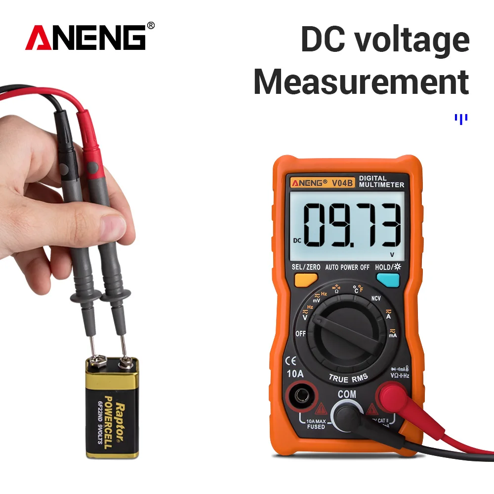 Цифровой профессиональный мультиметр ANENG V04B тестер с функцией True Rms
