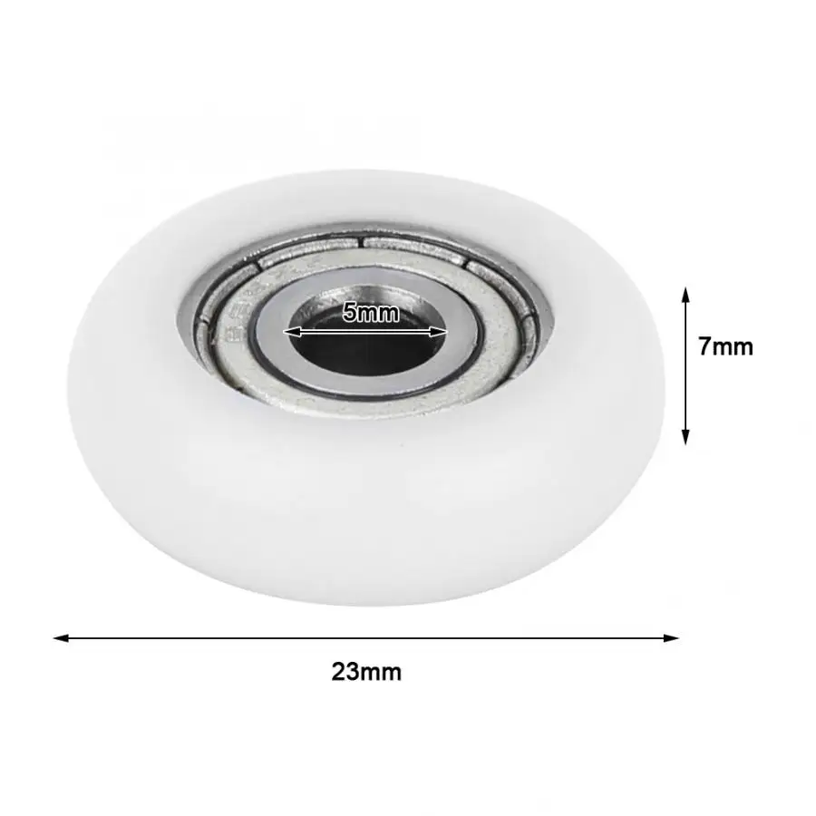 10 шт. нейлоновый пластиковый роликовый шкив встроенные радиальные