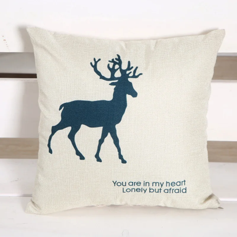 Хлопковый чехол для подушки из полиэстера наволочки с рисунком без сердечника