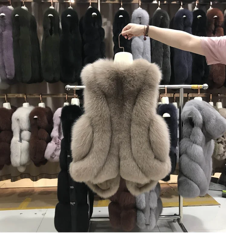 Новинка,, женский жилет из искусственного меха, пальто, зимняя куртка, без рукавов, манто, femme hiver