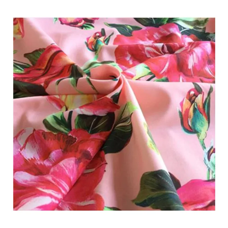 

Italian brand polyester printed fabric cloth 145 cm width women's children shirt dress apparel fabric alibaba express