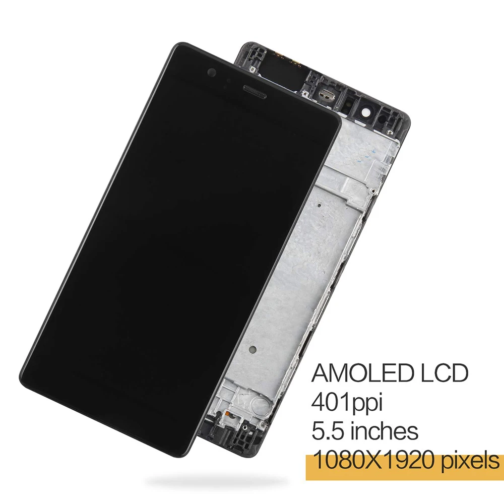 5 &quotЖК дисплей для HUAWEI P9 плюс Дисплей с корпусом запасные части Huawei ЖК кодирующий