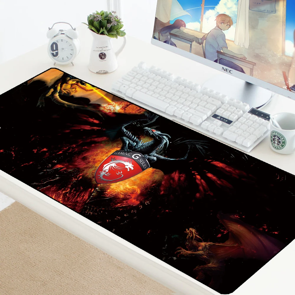 msi mouse pad large xxl gamer anti slip rubber pad gaming mousepad to keyboard laptop computer speed mice mouse desk play mats free global shipping