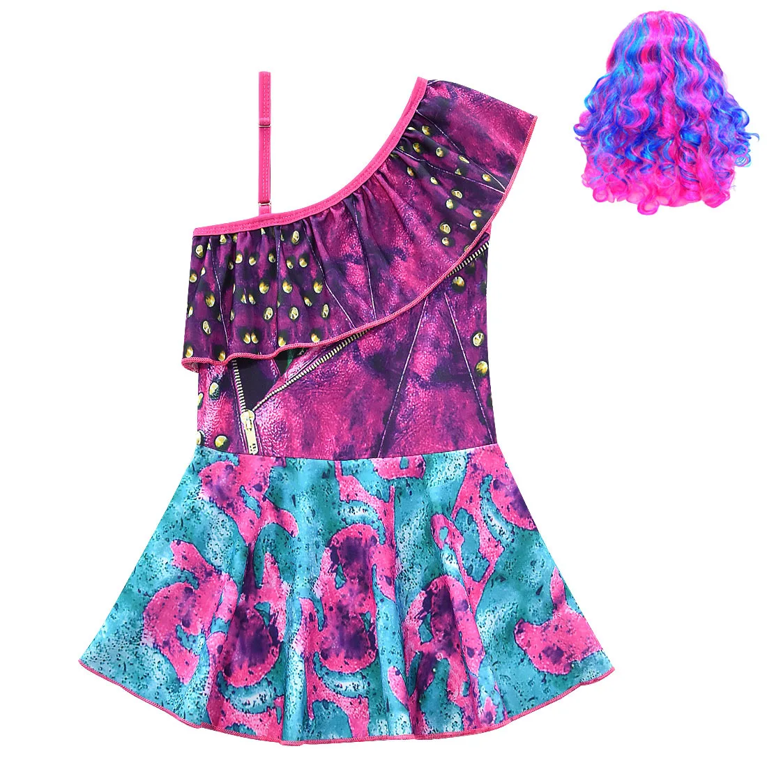 Косплей Костюм для детей 3 маль и ума Урсула маленьких девочек цельный или