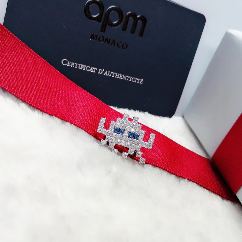 

Alien Brooch 925 pure silver micro inlaid zircon leisure fashion temperament personality high-end women