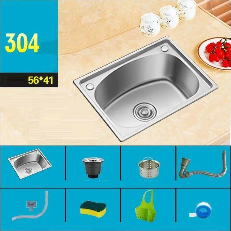 Tarjas Para Cocina Lavello портативная кухонная раковина из нержавеющей стали Lavabo Cuba Pia Cozinha Fregadero для мытья овощей - Цвет: Version V