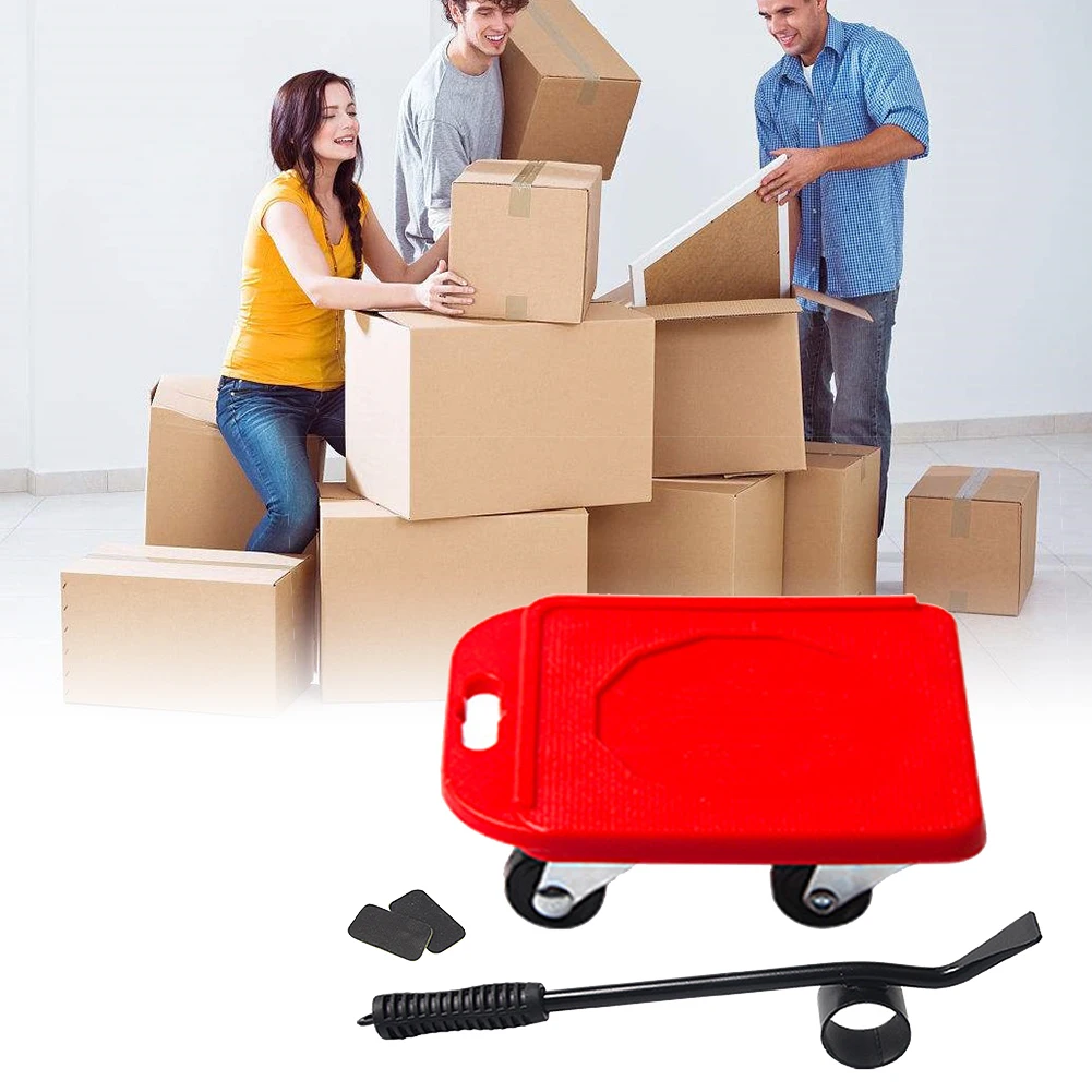 

4pcs/set Heavy Duty Ergonomic Home With Caster Furniture Lifter Adjustable Height Sofas Safe Moving Tool Refrigerators For Bulky