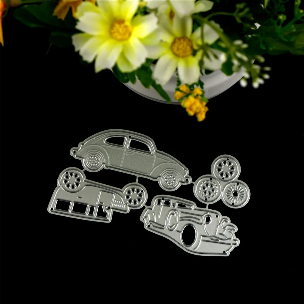 

4pcs Classic Cars Metal stenciles For DIY Scrapbooking Album Paper Cards