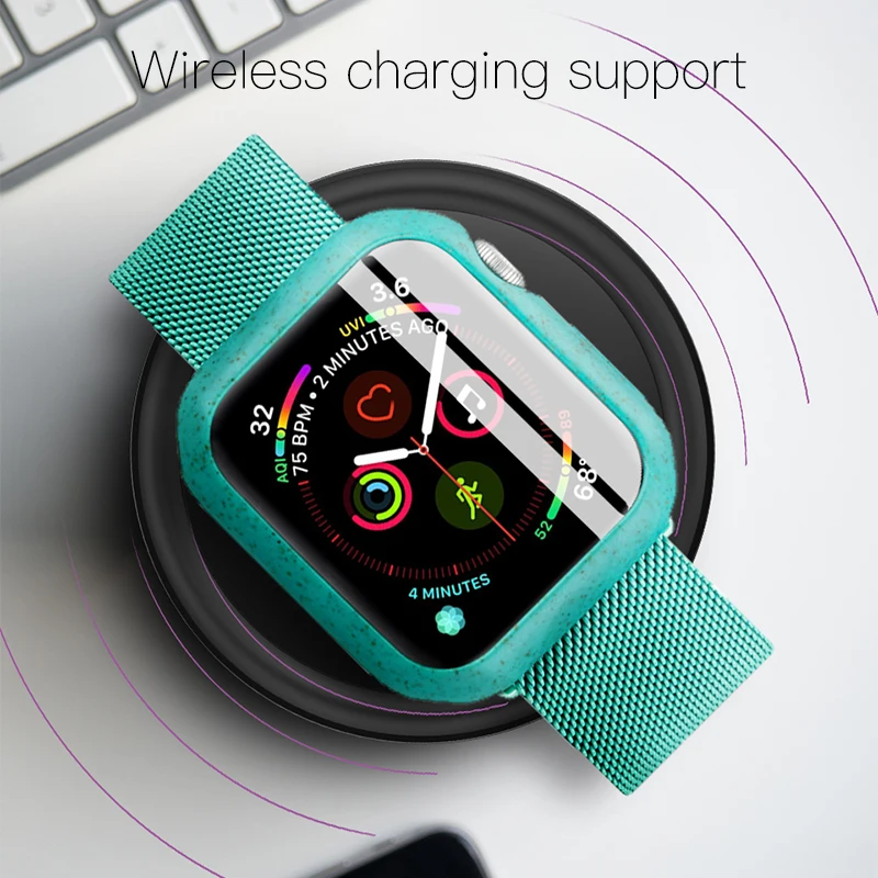 KUULAA бампер для Apple Watch Series 5 4 3 2 1 шт чехол тонкий защитный рамка 40 44 38 42 мм полоса |