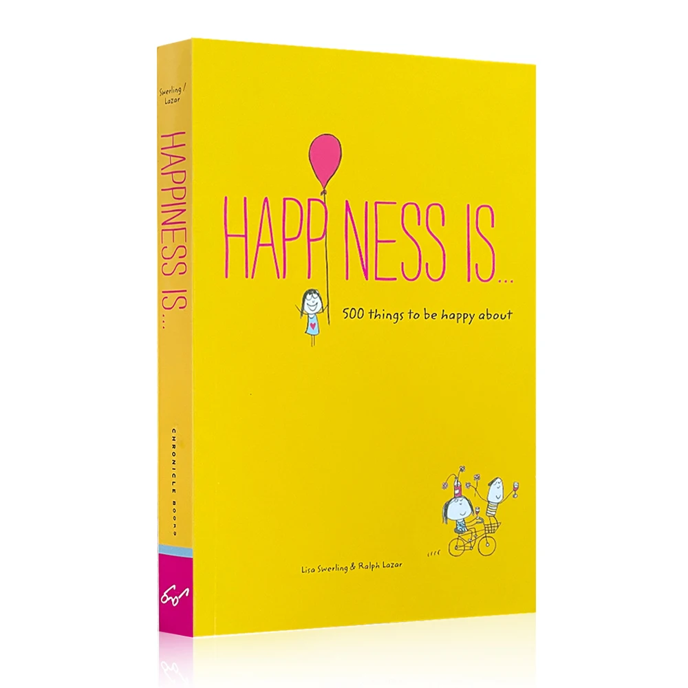 

«Счастье-это 500 вещей, о которых должна быть счастлива Лиза свинг-сердце, исцеление на английском языке, оригинальная книга-комикс для взрос...