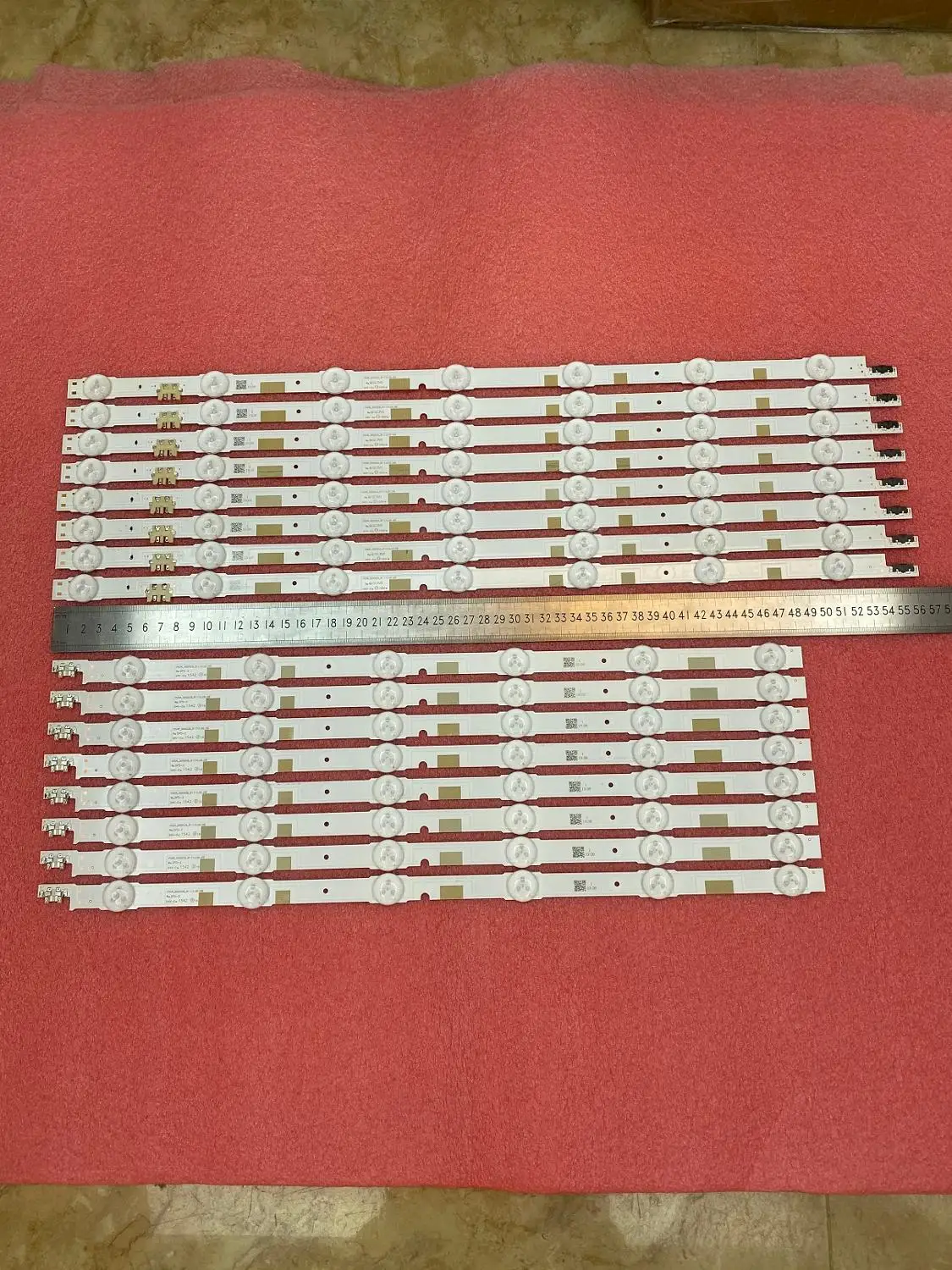 16 шт. светодиодная подсветка полосы для Samsung 50JU6800 UE50JU6800K UN50JS7000 UE50JU6850 UE50JU6875 UA50JS7200