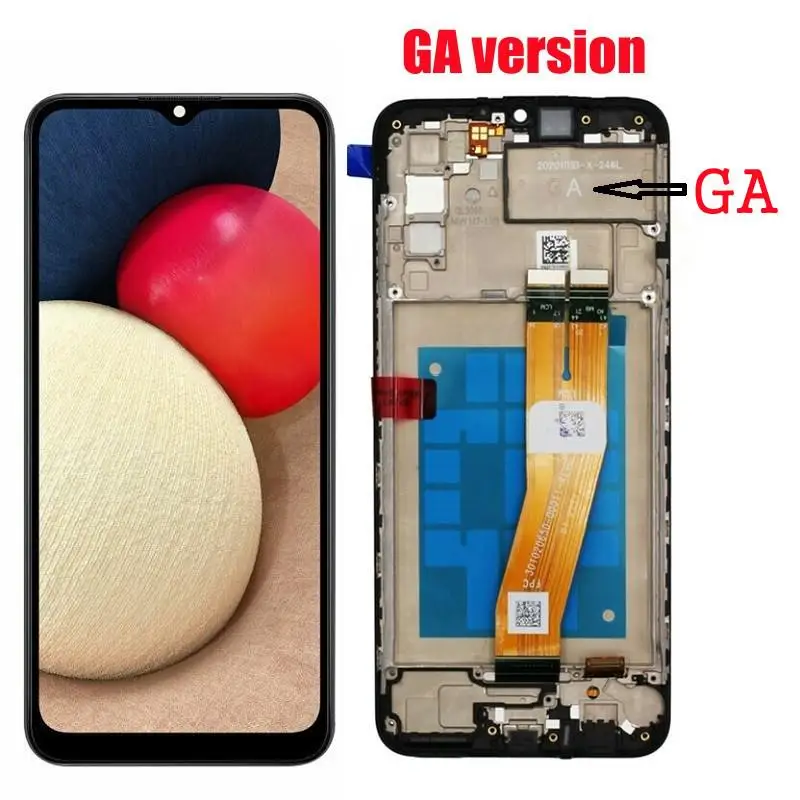Pantalla LCD t&aacute;ctil para samsung galaxy a02s, piezas de repuesto de digitalizador para a02s lcd SM-A025F/ds a025m a025-4