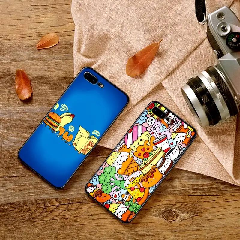 Носки с рисунком медведя из мультика десерты еда Мягкий силиконовый чехол для