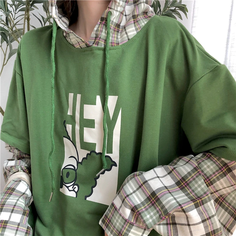 

Hoodies Women Sweatshirt Casual Harajuku Oversized Hoodie Womens Long Sleeve Tops Pullover Kawaii Females Hot Sale Simple Soft