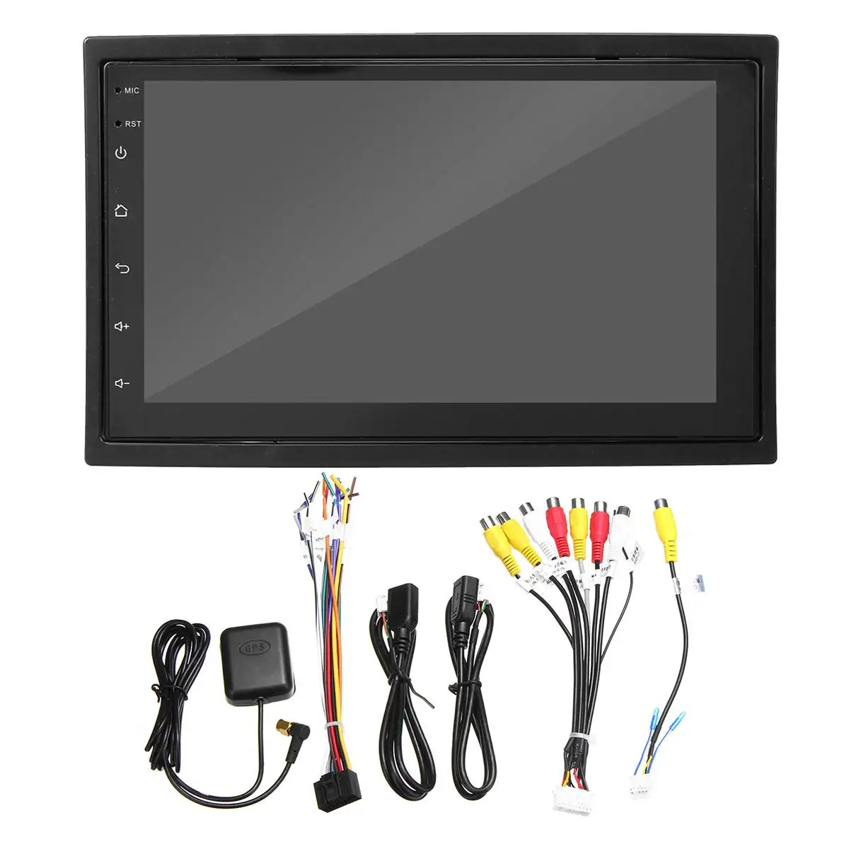 

7 Inch 1 Din Android 8.1 Car Stereo Radio Multimedia MP5 Player Rotation Adjustable 4 Core 1GB+16GB GPS Wifi bluetooth FM AM