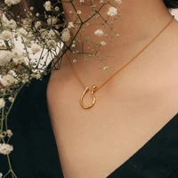 u necklace ins superimposed unique savi with simple irregular pattern horseshoe clavicle chain female
