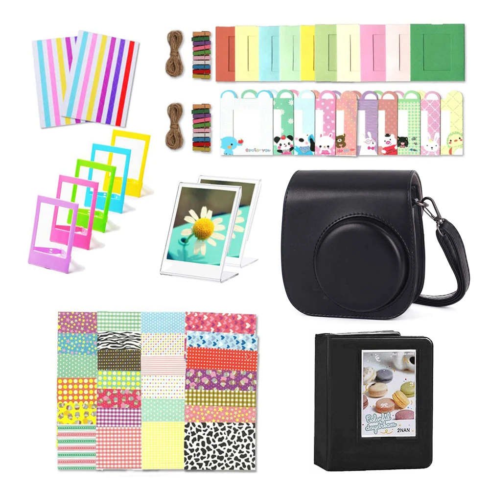 

Camera Accessories Kit Case Album Photo Frames Stickers Camera Accessories Bundle with Case for Fujifilm Instax Mini 11