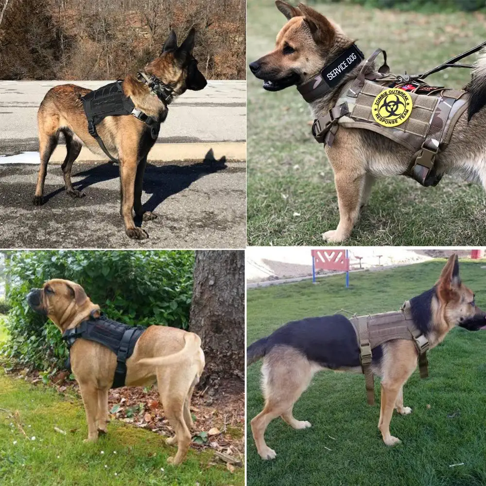Тактическая шлейка для домашних питомцев жилет ошейник K9 с ручкой обучения