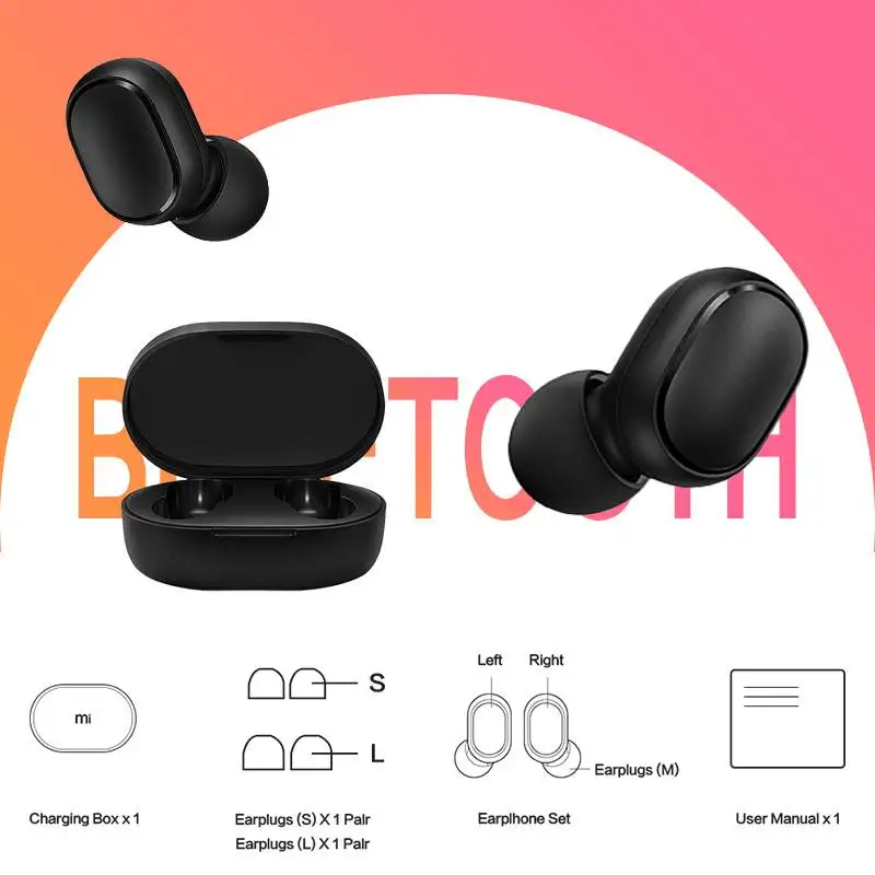 Bluetooth-наушники Xiaomi Redmi Airdots 2 S TWS стереонаушники с басами и микрофоном беспроводные