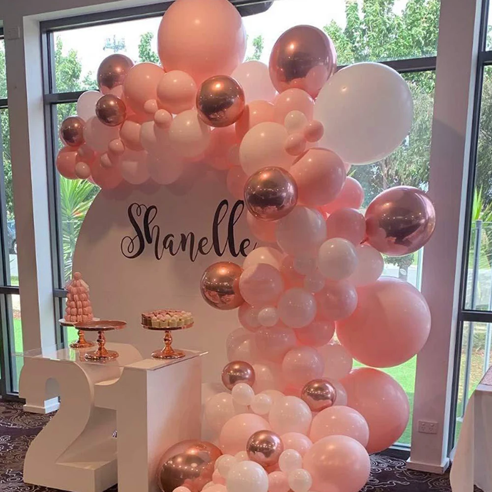 

Valentine's Day Balloons Confetti Balloons Decoration Balloon garland for Valentine's Day, Wedding, Baby Shower Round Balloons
