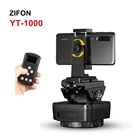 ZIFON YT-1000 пульт дистанционного управления Pan Tilt Auto моторизованный вращающийся панорамный стабилизатор головки штатива для смартфонов камер DSLR