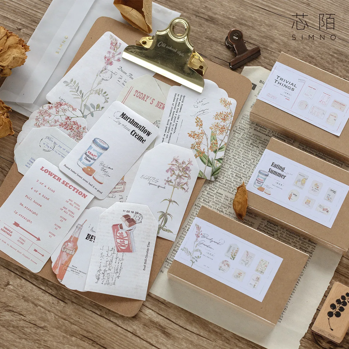 60 Pcs/Box Vintage Travel Bill Tag Paper Sticky Notes Memo Pad Diary Flakes Scrapbook Decorative Bullet Journal Stationery |