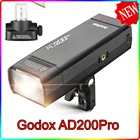 Внешняя вспышка Godox AD200pro 200Ws Speedlight TTL HSS 2,4G Беспроводная Карманная вспышка X AD200 PRO для Sony Nikon Canon Fujifilm