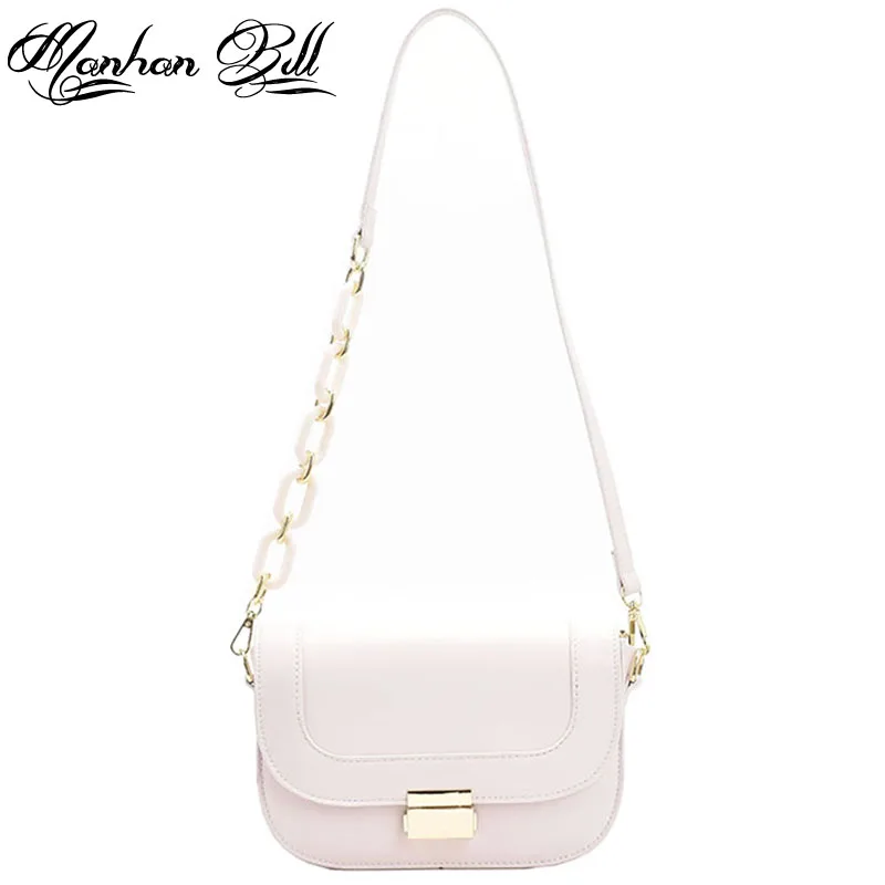 

Women PU messenger Bag Chain silng bags Female messenger Shoulder Bag Fashion Clutch Purse white 31239