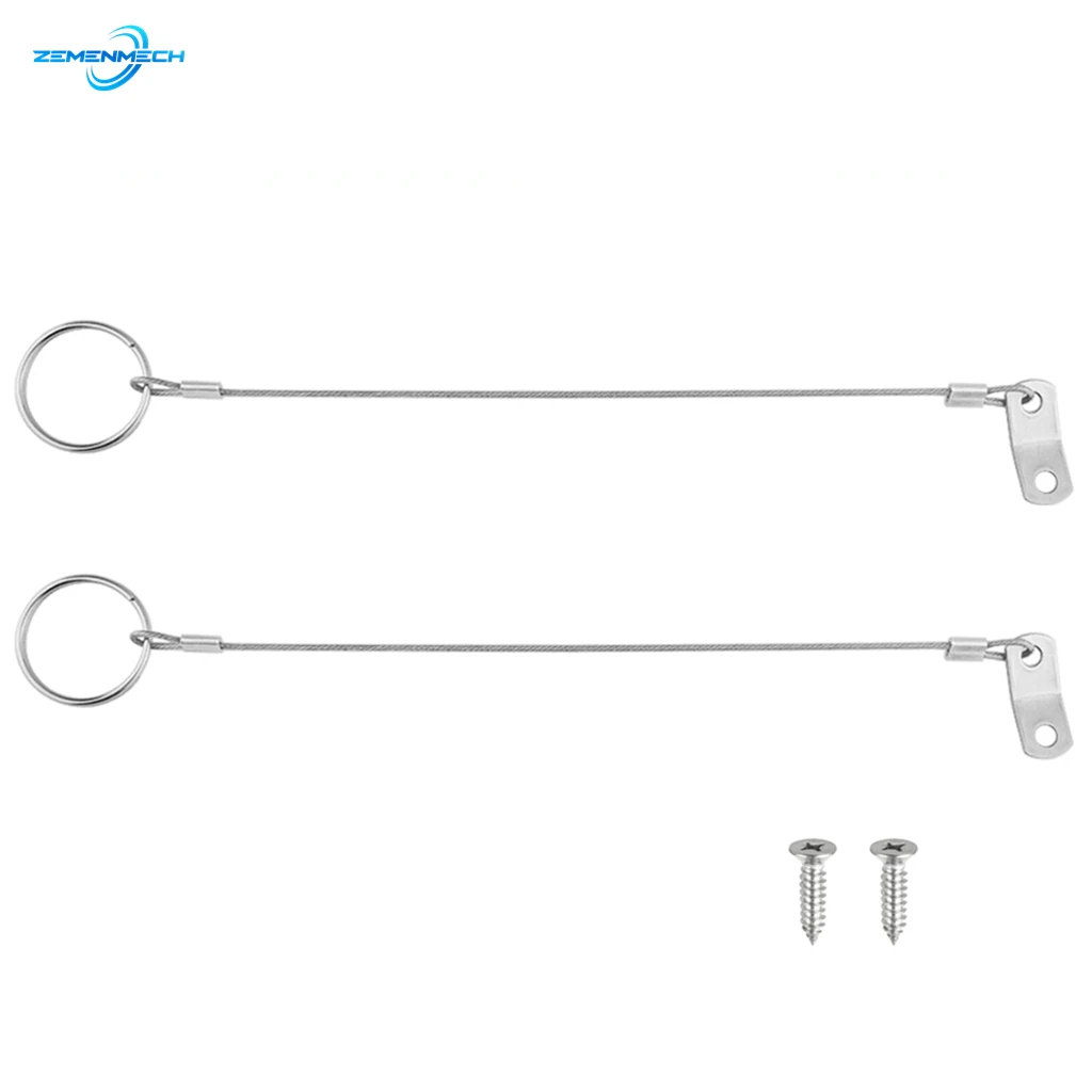 

2 шт. аксессуары для лодок трос из нержавеющей стали трос безопасности Трос провод для предотвращения потери 1 петля с быстроразъемным кольц...