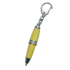 Брелок для ключей из искусственной кожи, с блестками, 6 шт.лот