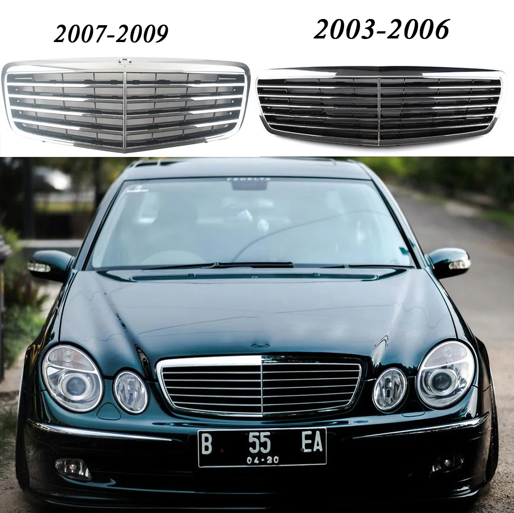 Передняя гоночная заготовка решетка бампера верхний гриль Facelift для Mercedes Benz E Class