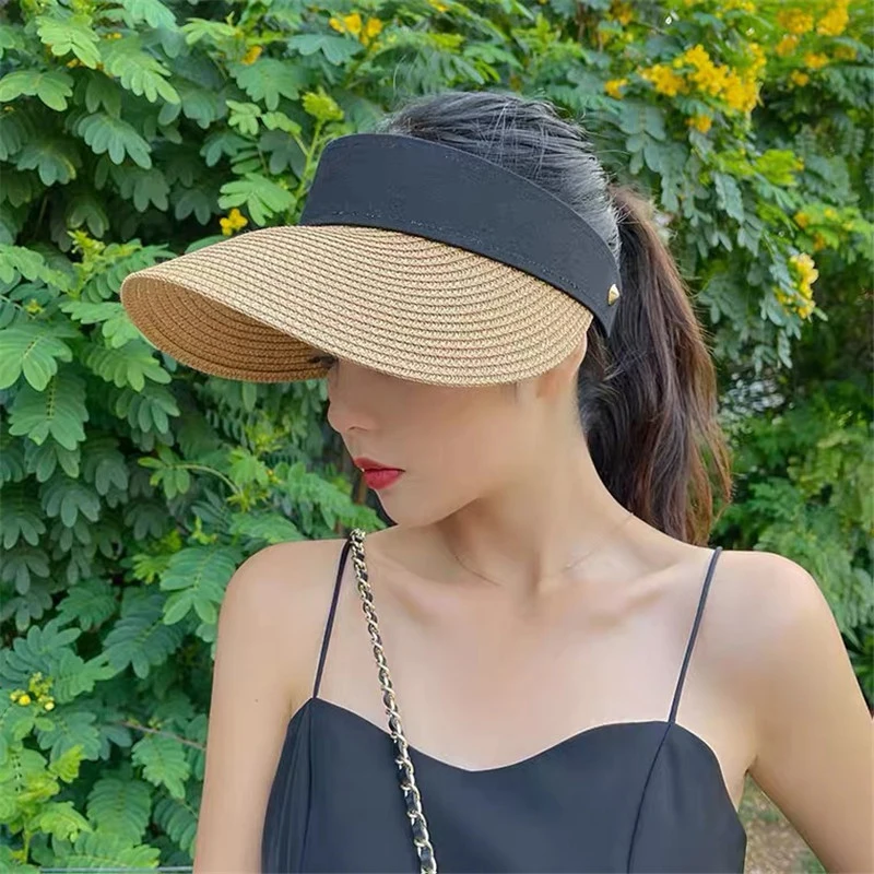 Шляпка с широкими полями для мужчин и женщин Соломенная Панама волшебной лентой