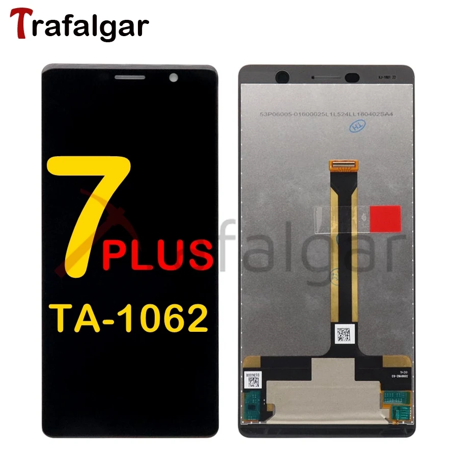 Для Nokia 7 Plus ЖК-дисплей сенсорный экран дигитайзер TA-1062 lcd TA 1046 1055 1062 замена экрана для Nokia 7 Plus lcd