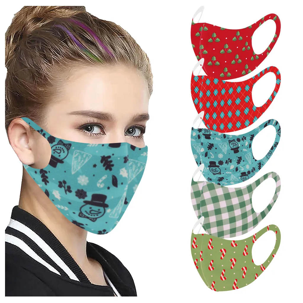 Бесплатная доставка 5 шт. защитная маска из вискозы с принтом для взрослых