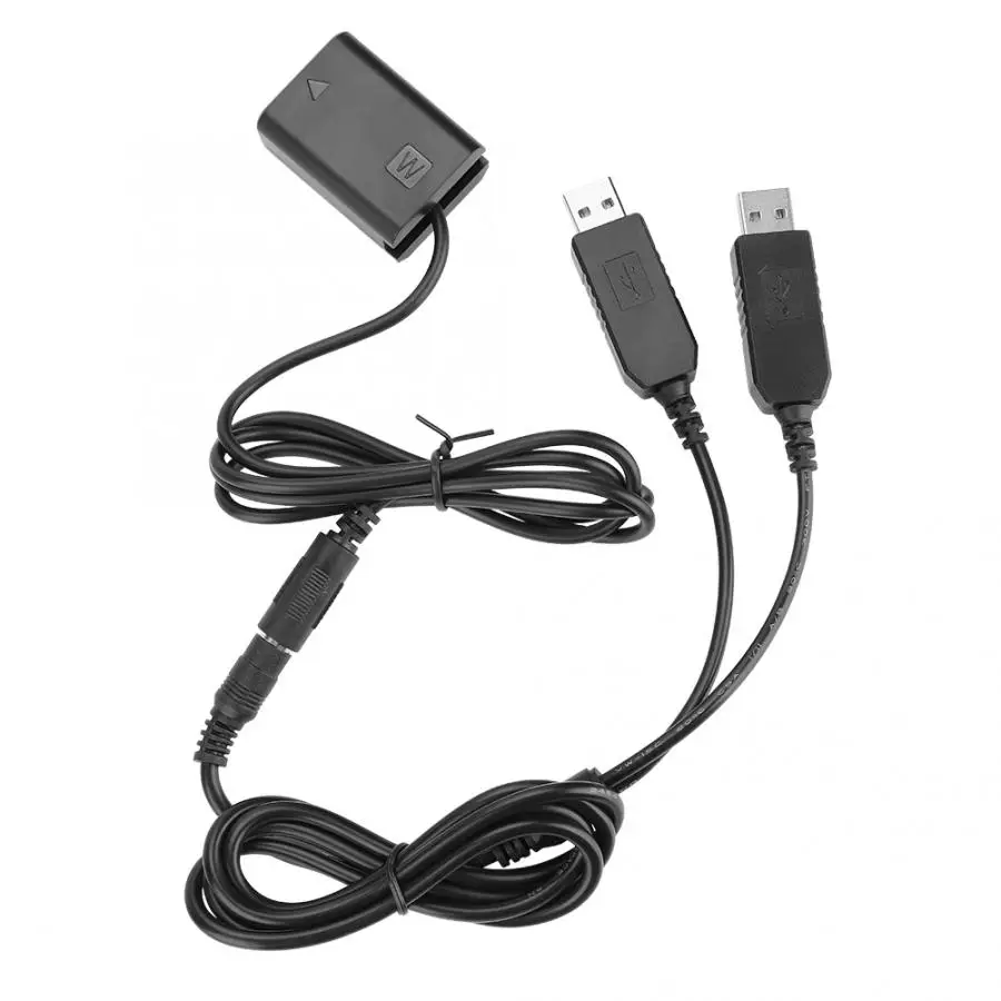 NP FW50 Dual USB манекен Батарея заменитель адаптера для SONY NEX 3/5/6/7 RX10 серии A6300
