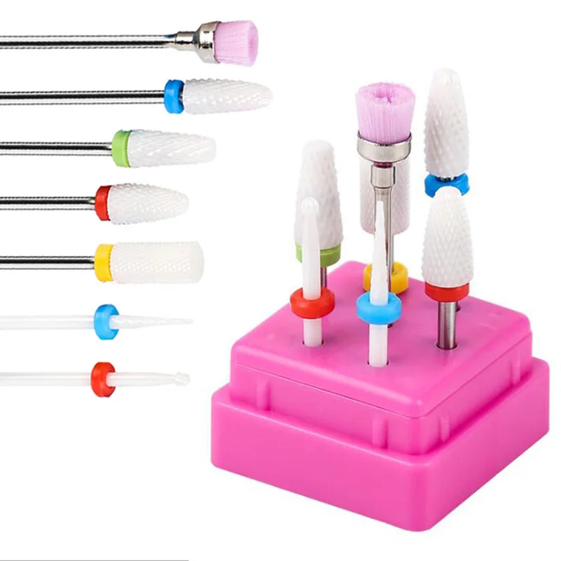 

Набор керамических фрез для маникюра и педикюра, 7 шт