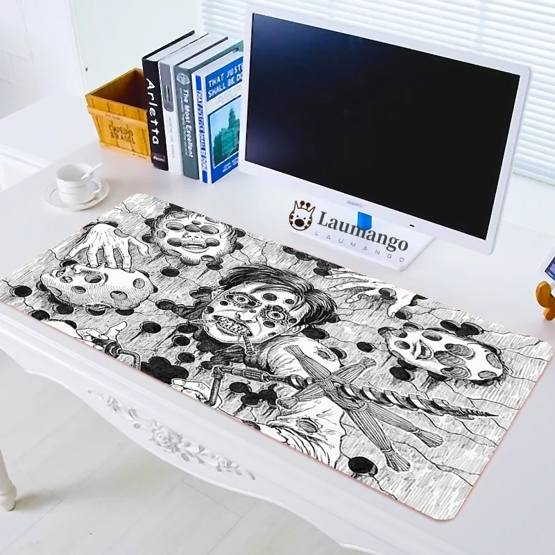 

Крутой игровой коврик для мыши Junji Ito, большой игровой коврик для мыши для ПК, компьютерный коврик для мыши XXL, коврик для мыши, коврик для клав...