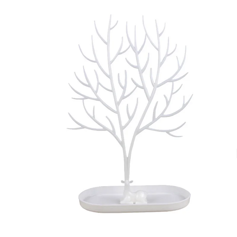 Черно-белые большие оленьи деревья шкатулка для ювелирных украшений хранения